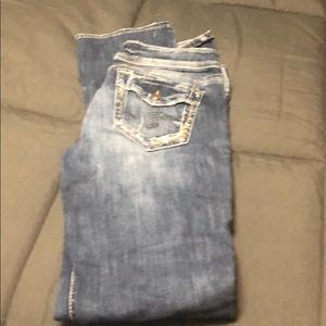 Silver jeans Elsie Slim boot size 27 length 35